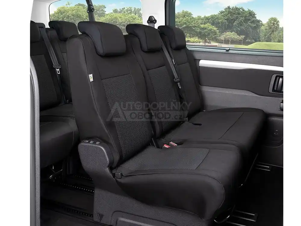 Výhodná Nabídka Autopotahy Peugeot Traveller 2016-2026 • 2/3. řada • 1+2 dělená místa
