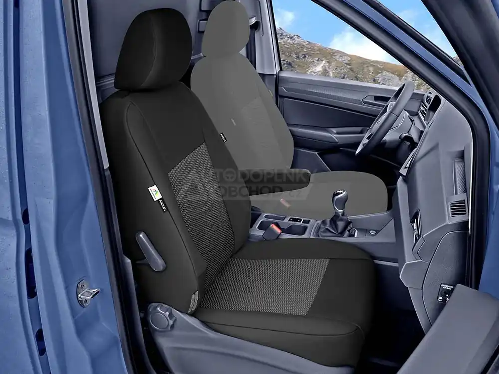 Autopotahy VW Caddy Mk5 2021-2026 Cargo • spolujezdec • s opěrkou ruky Expresní Doručení