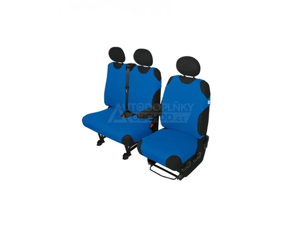 Potahy autotrika pro dodávky • modré • 1+2 Sleva
