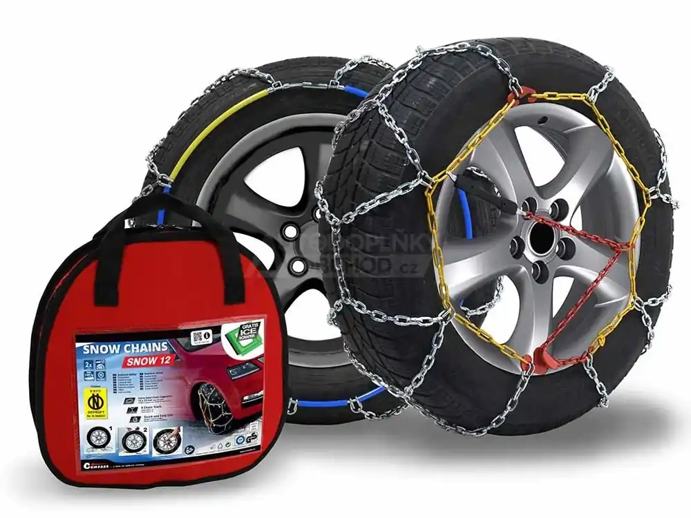 Sněhové řetězy Compass SNOW12 ÖNORM X80 205/45 R17 • do 2200 kg Víkendová Akce