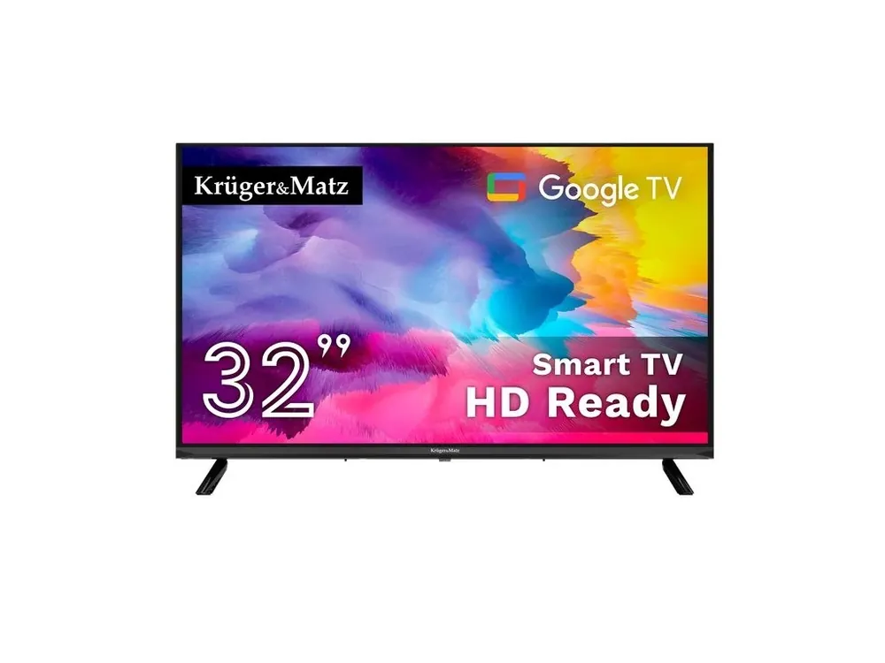 Kruger&Matz KM0232-SA LED TV 32" HD DVB-T2 H.265 HEVC GoogleTV Akční Cena