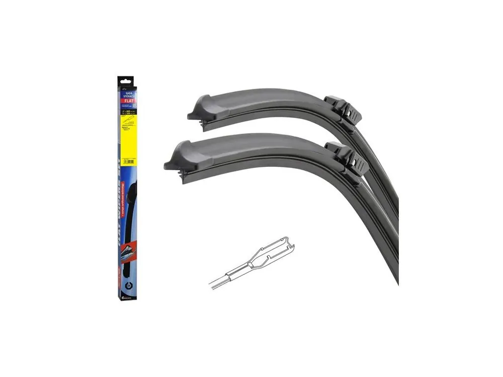 Vrácení Zdarma Stěrače FLAT SET (TALON) 660+350mm