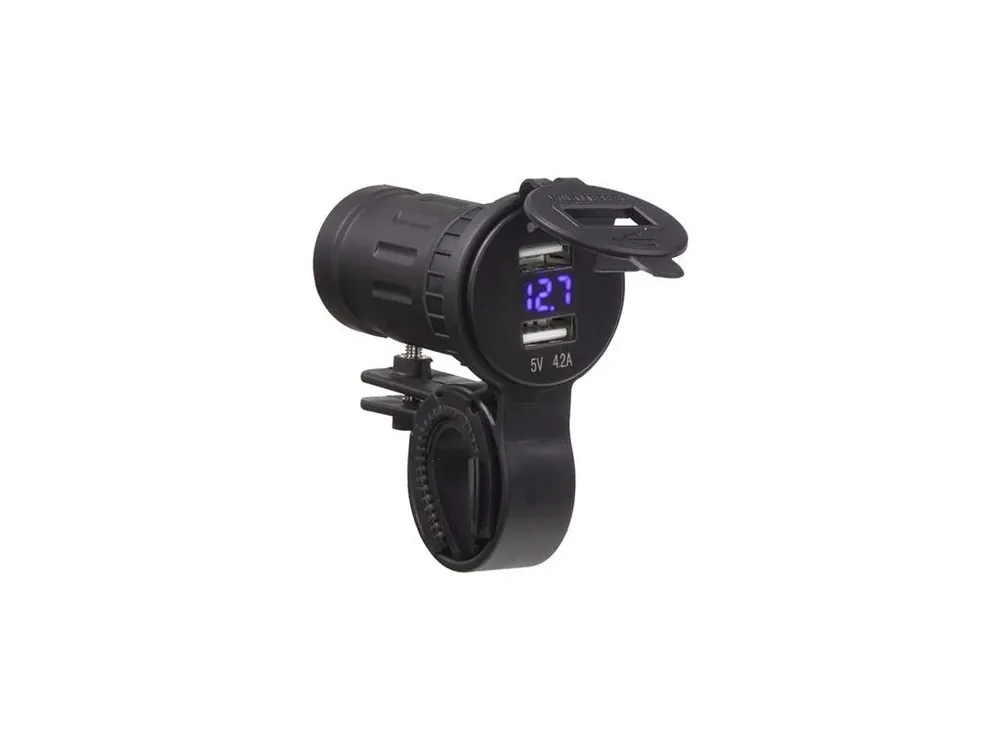 Nabíječka USB STU 34705 s voltmetrem na motocykl Autentický