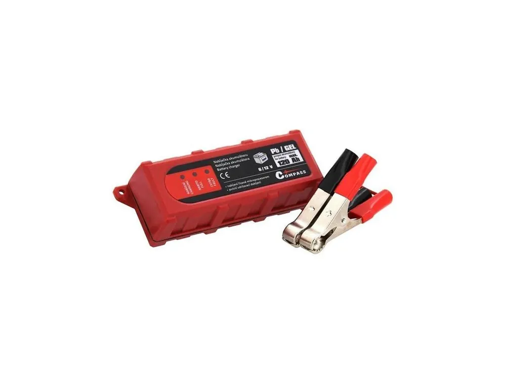 Rychlé Dodání Nabíječka akumulátorů COMPASS 07142 6/12V