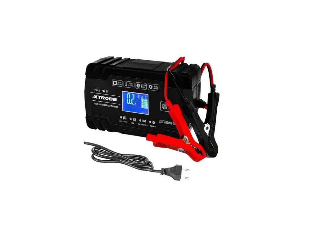 Automatická nabíječka baterií 12V/8A, 24V/4A Xtrobb 22463 Cenová Bomba