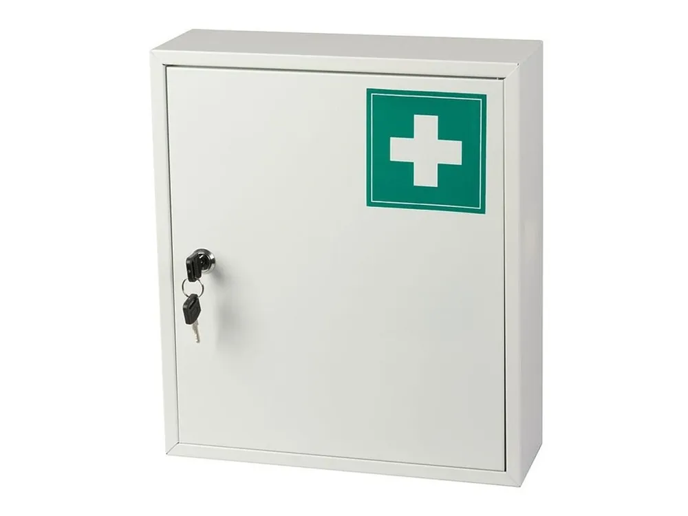 Lekárnička MEDIC, 31x10x36cm, nástěnná, kovová Koupit Online