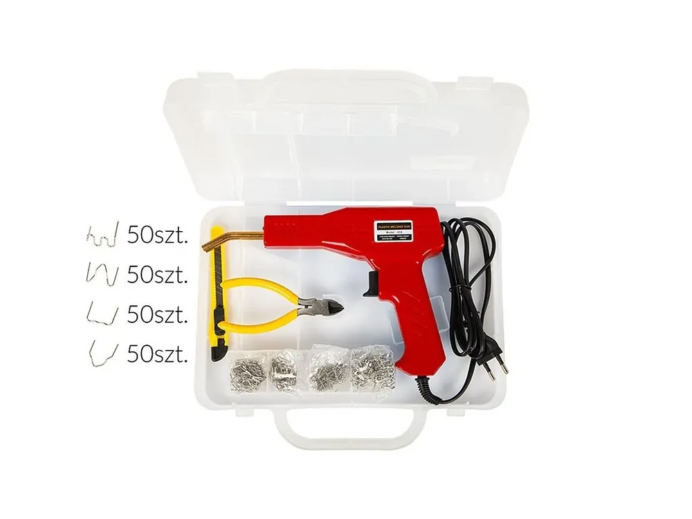 Akční Nabídka Set Svářečka na opravu plastů SAP 53-078 50W BOX, 230V, 200ks spon
