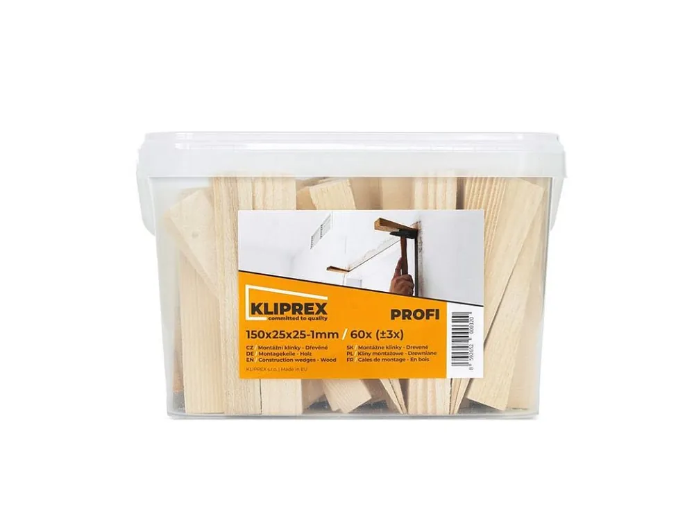 Horká Nabídka Klínky dřevěné SM 150x25x25-1, 60ks