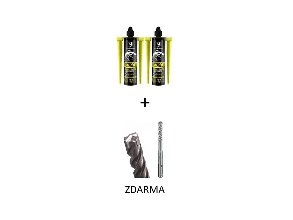 Kotva chemická SET 2x DEBBEX SF VINYLESTER 280ml + vrták ZDARMA Akční Nabídka