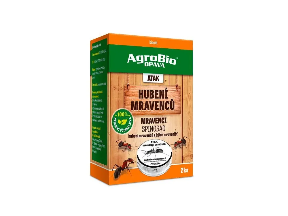 Oblíbený Nástraha na mravence AGROBIO Atak Spinosad 2ks