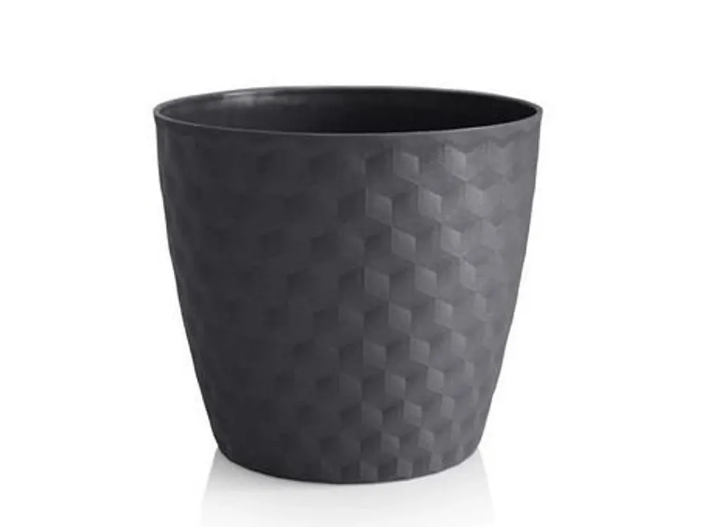Květináč Ruby mat recyklovaný 19cm antracit Expresní Doručení
