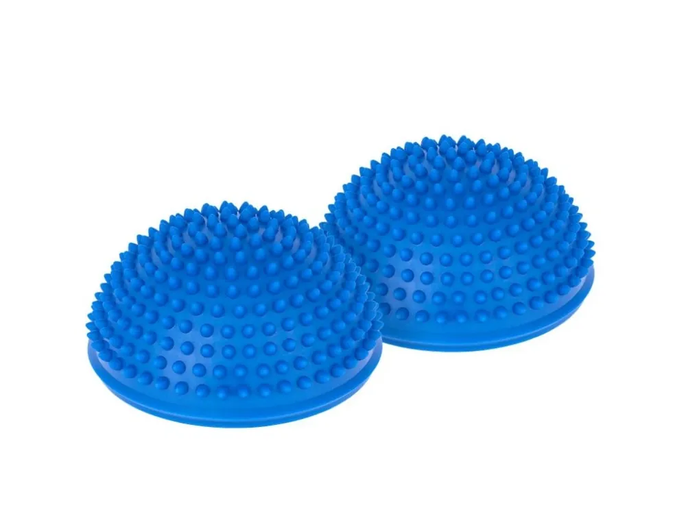 Senzorické polokoule s výstupky REBEL RBA-3106-BL pro rehabilitaci, sada 2 kusů, modré, Expresní Doručení