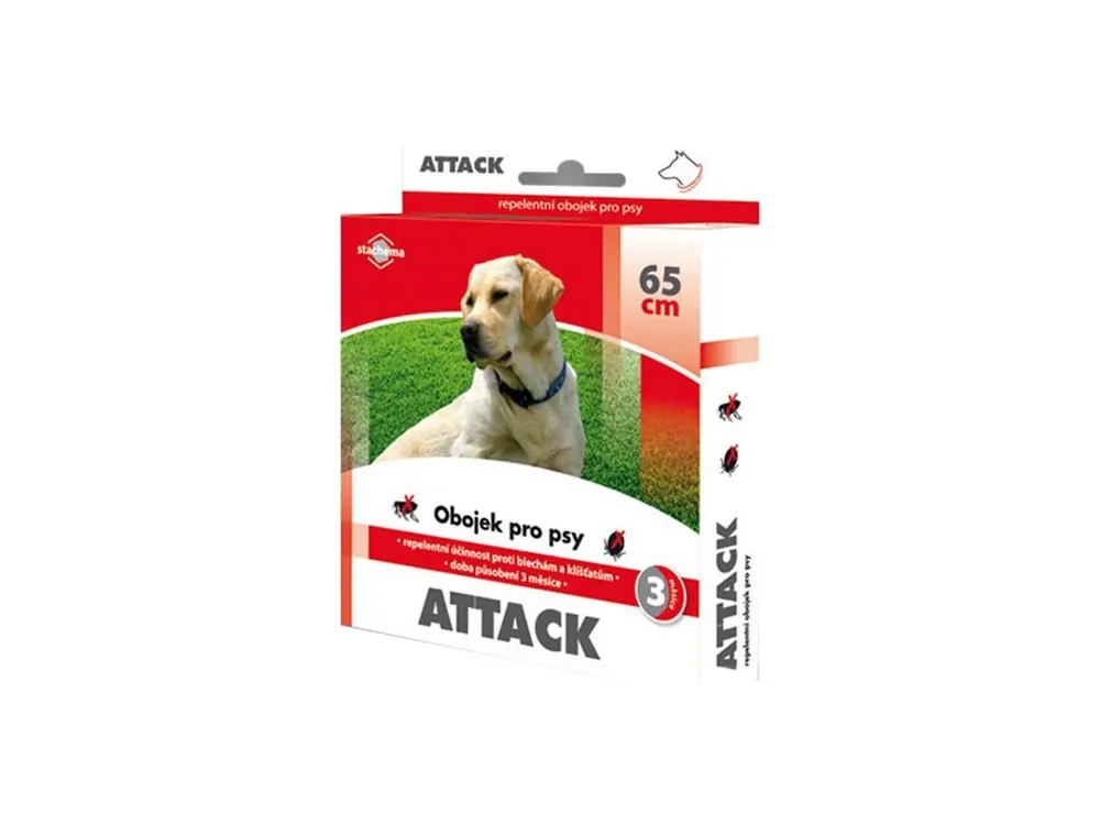 Finální Výprodej Antiparazitní obojek pro psy STACHEMA Attack 65cm