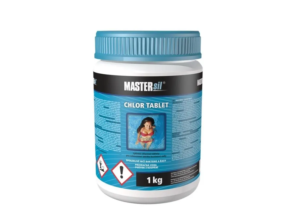 Chlor tablety MASTERsil dóza 1kg (5tablet à 200g) Jen Po Omezenou Doba