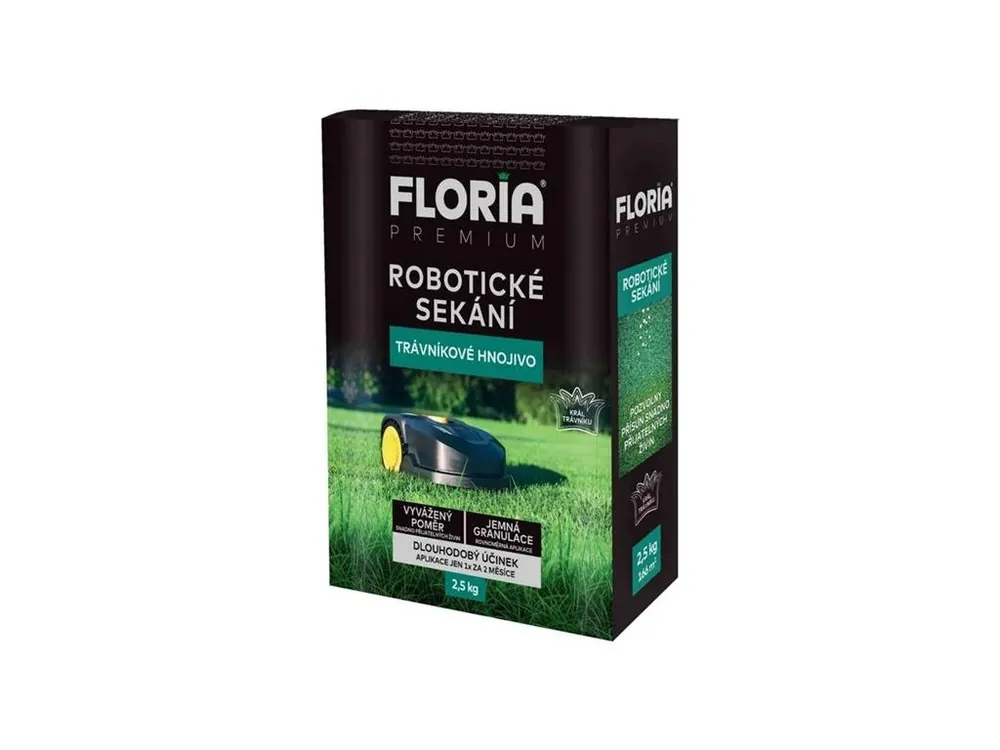 Časově Omezené Trávníkové hnojivo FLORIA Premium pro robotické sekání 2,5kg