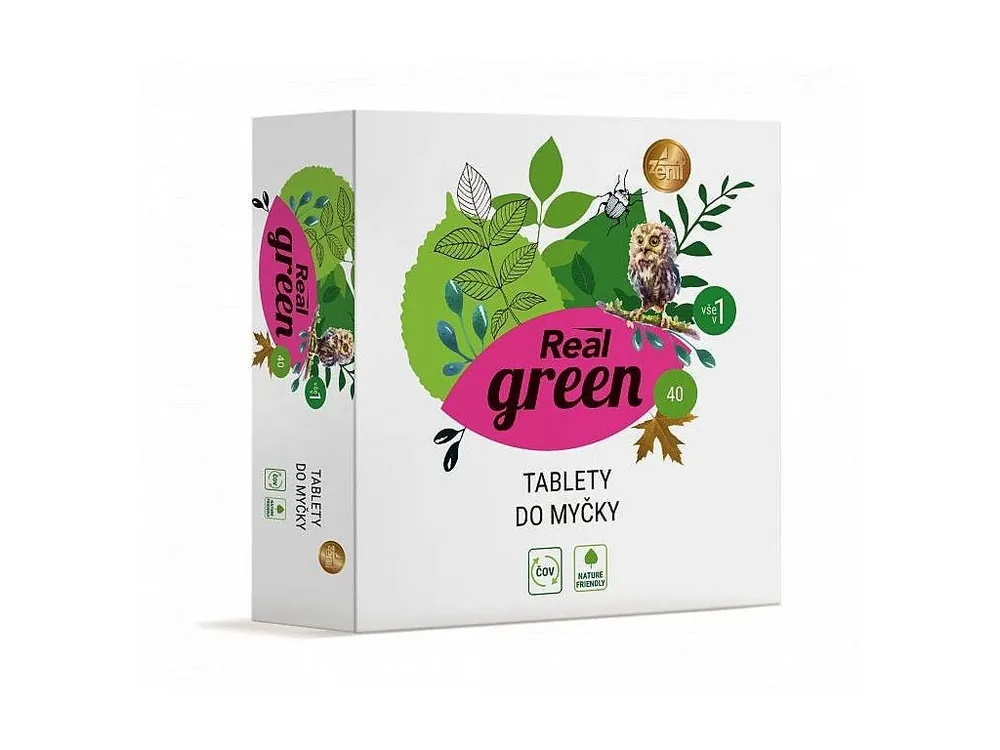 Tablety do myčky Real green clean, 40ks Ihned K Objednání