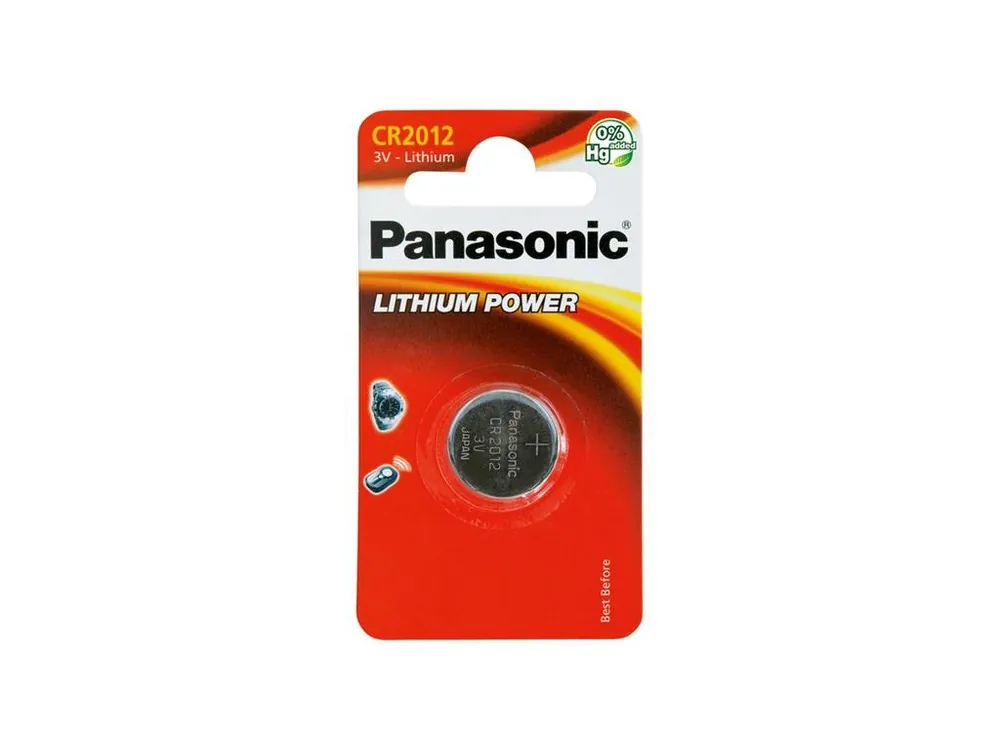 Odeslání Ihned Baterie CR2012 PANASONIC lithiová 1ks / blistr
