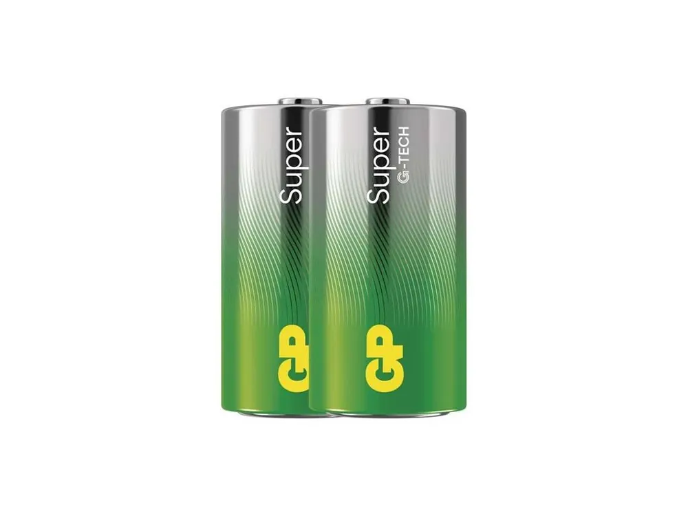 Baterie C (R14) alkalická GP Super 2ks / shrink Odeslání Ihned