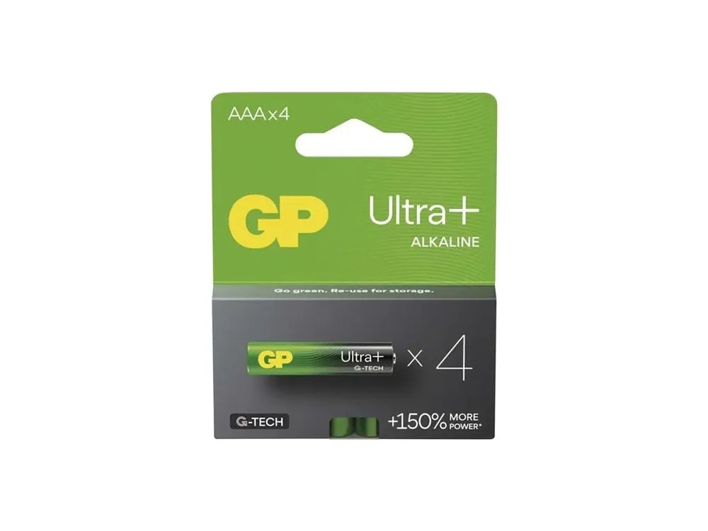 Značkový Baterie AAA (R03) alkalická GP Ultra Plus 4ks