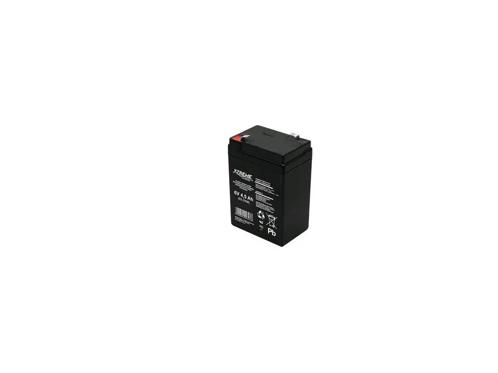 Baterie olověná 6V / 4,5Ah XTREME 82-200 / Enerwell gelový akumulátor Oblíbený