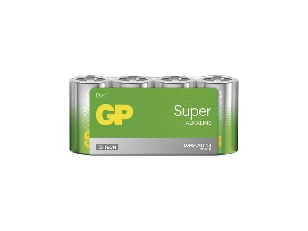 Baterie D (R20) alkalická GP Super 4ks / shrink Kup Teď