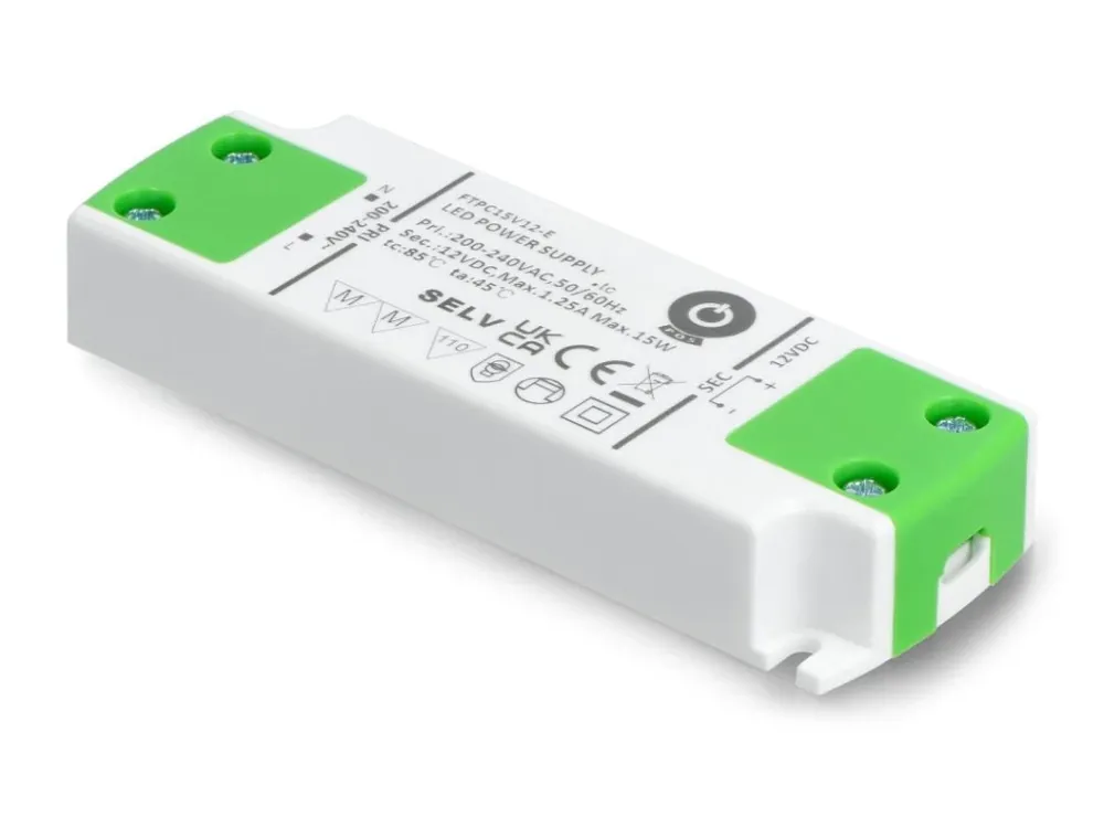 Nejprodávanější Zdroj pro LED 12V 1,25A 15W POS FTPC15V12-E