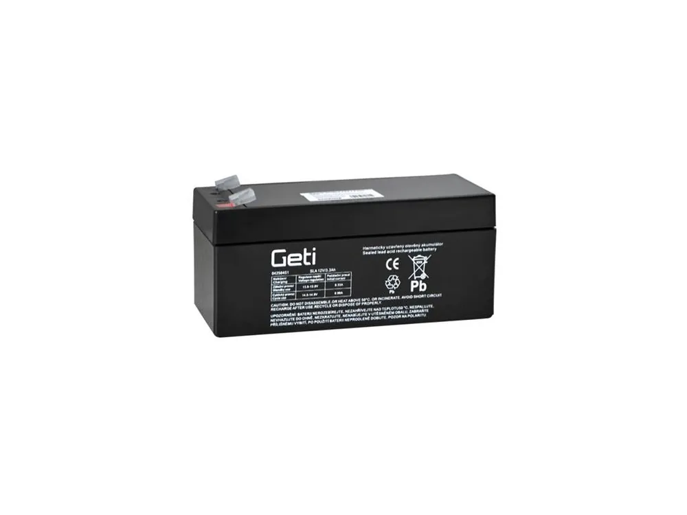 Baterie olověná 12V 3.3Ah GETI Must-Have