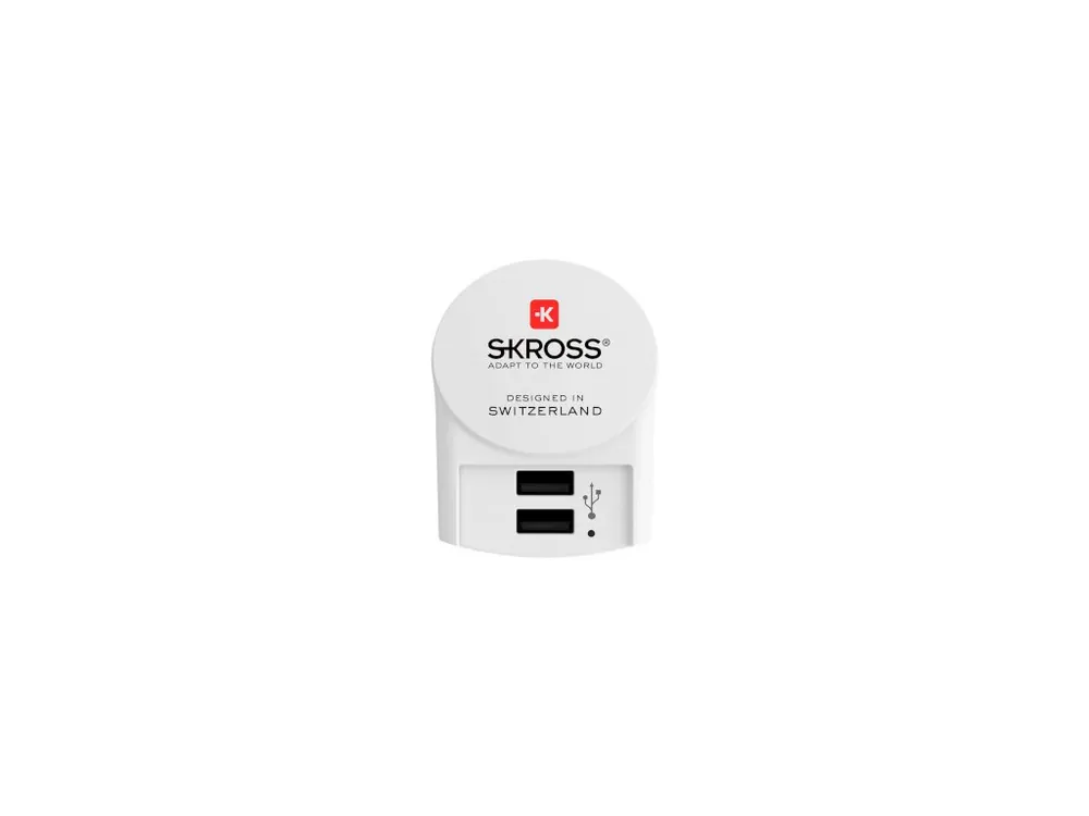 Cestovní Adaptér Evropa USB Nezemněný Skross SKR1302421 Objednat Nyní