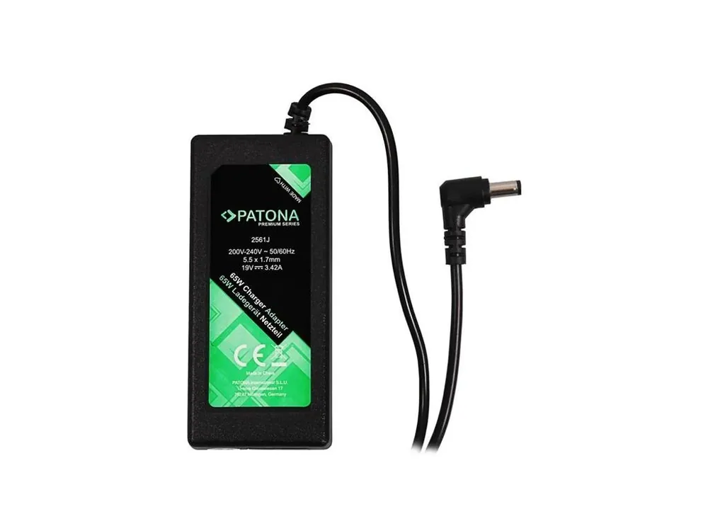 Adaptér pro notebooky Acer 19V 3,42A 65W 5,5x1,7mm PATONA PT2561 Jen Po Omezenou Doba
