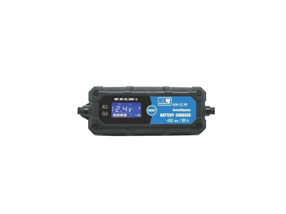 Koupit Online Nabíječka olověných a gelových baterií 6V/12V/1A/4A MW POWER MW-SC4B