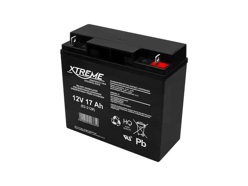 Baterie olověná 12V / 17Ah XTREME 82-212 bezúdržbový gelový akumulátor Top Prodej