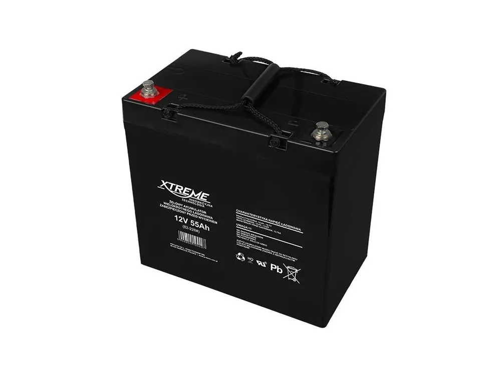 Baterie olověná 12V / 55Ah Xtreme Enerwell 82-228 gelový akumulátor Výhodná Nabídka