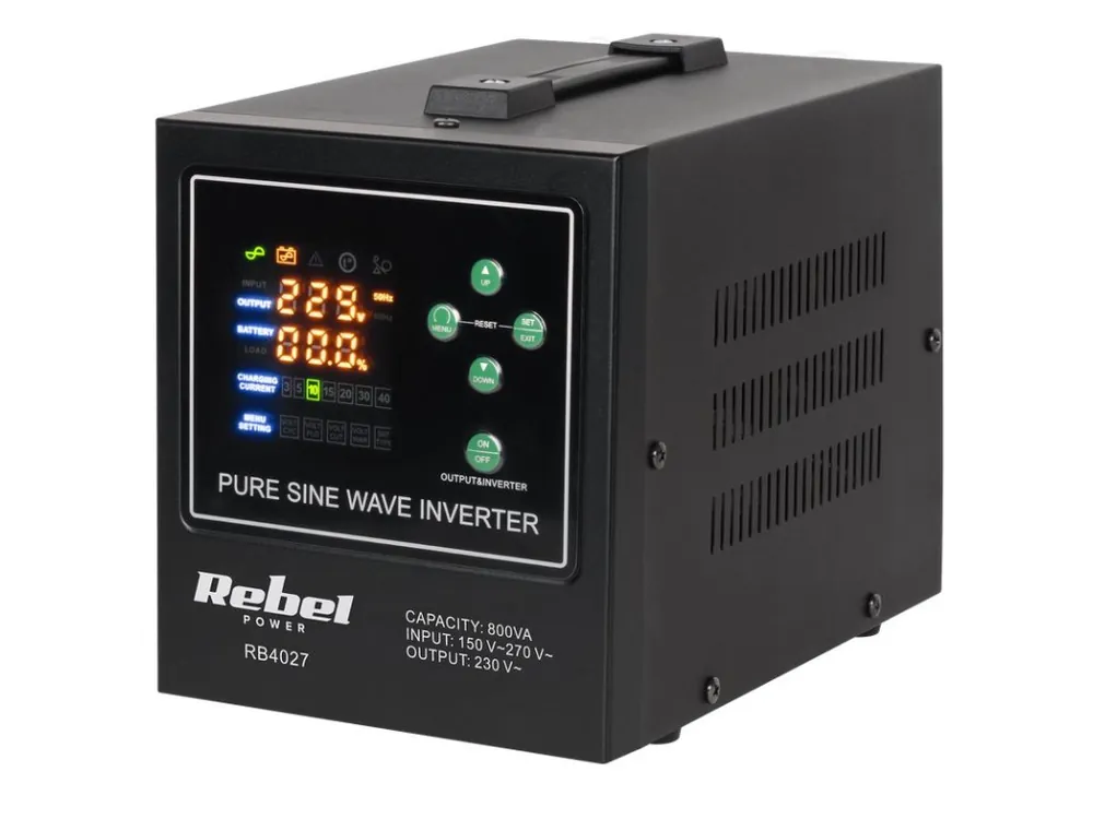 Zdroj záložní REBEL POWER 800 LFP4 RB-4027 500W 12V Ověřený
