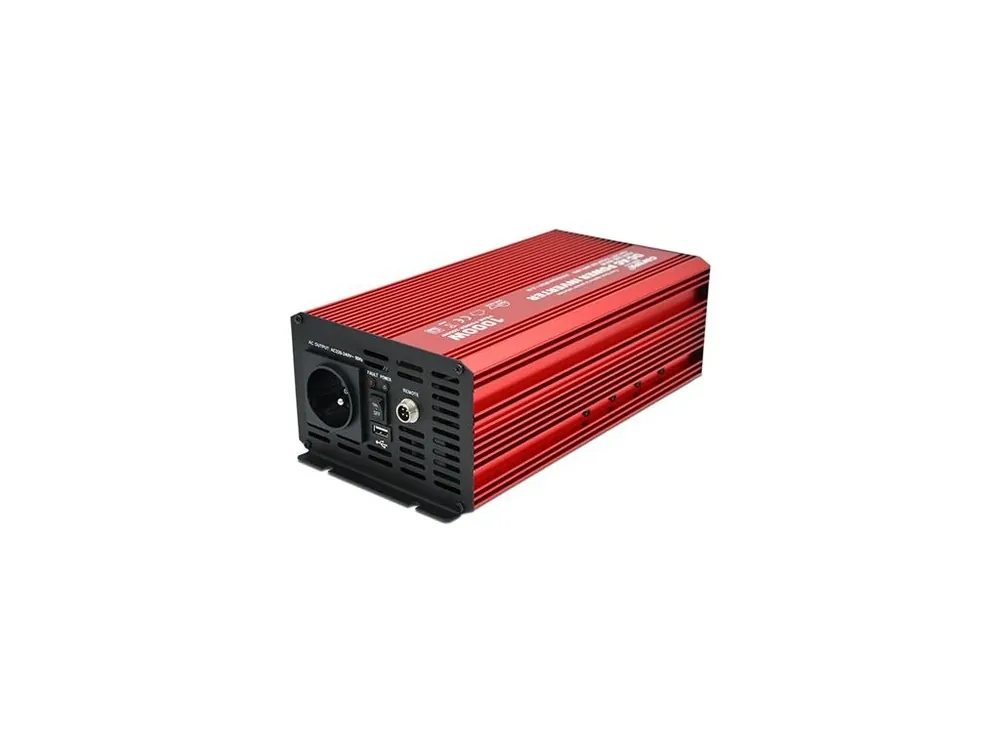 Měnič napětí CARSPA P1000 24V/230V 1000W čistá sinusovka USB Časově Omezené