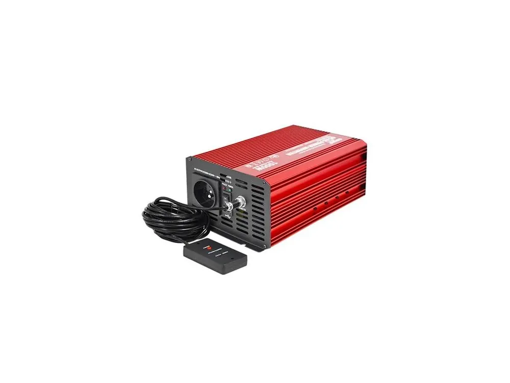 Nejlepší Cena Měnič napětí CARSPA P1000 12V/230V 1000W čistá sinusovka D.O.