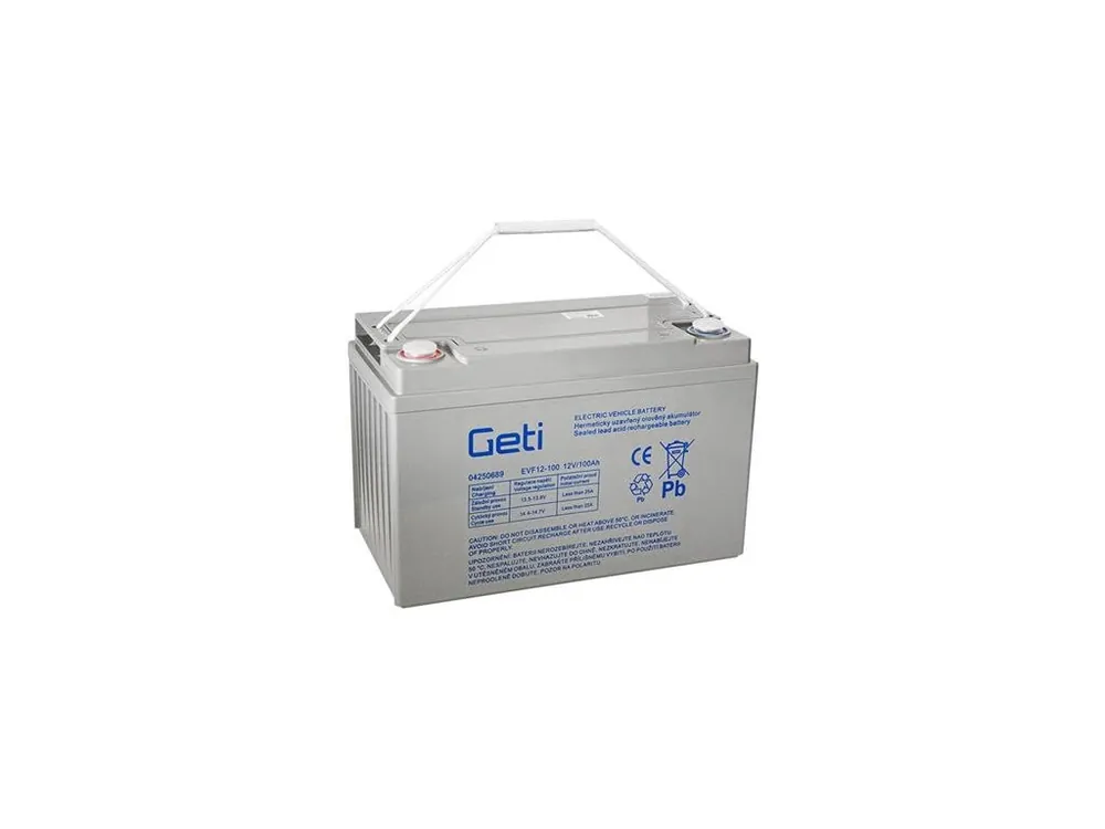 Baterie olověná 12V 100Ah GETI pro elektromotory Zlevněný