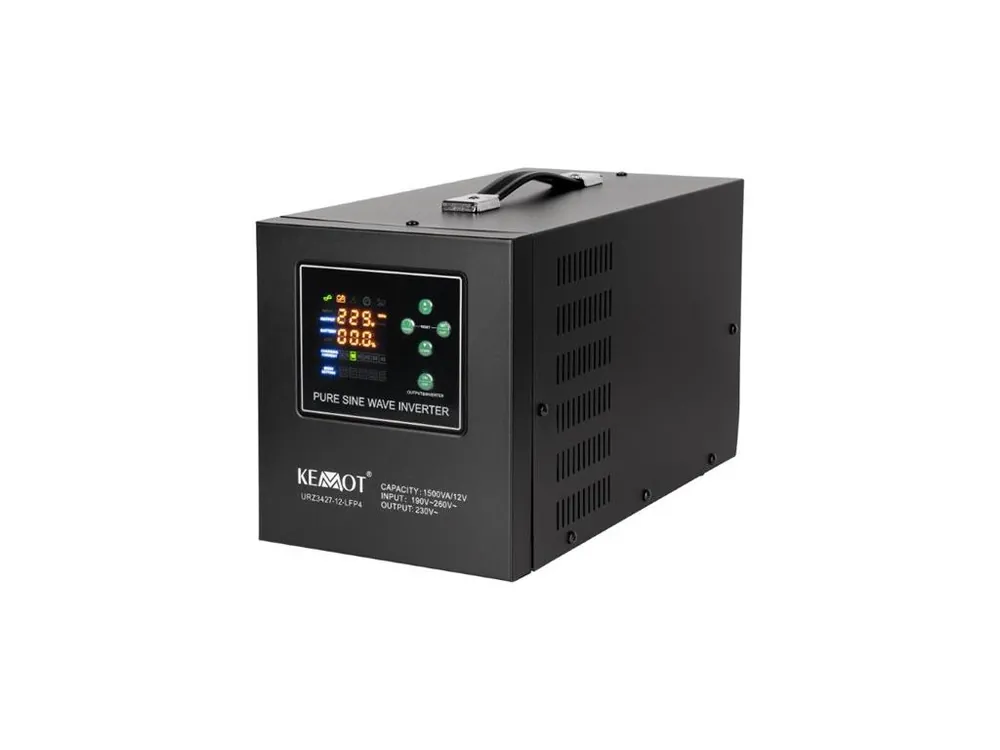 Tovární Cena Zdroj záložní KEMOT PROsinus-1500-LFP4 12V 230V 1500VA 1050W Black URZ3427-12-LFP4