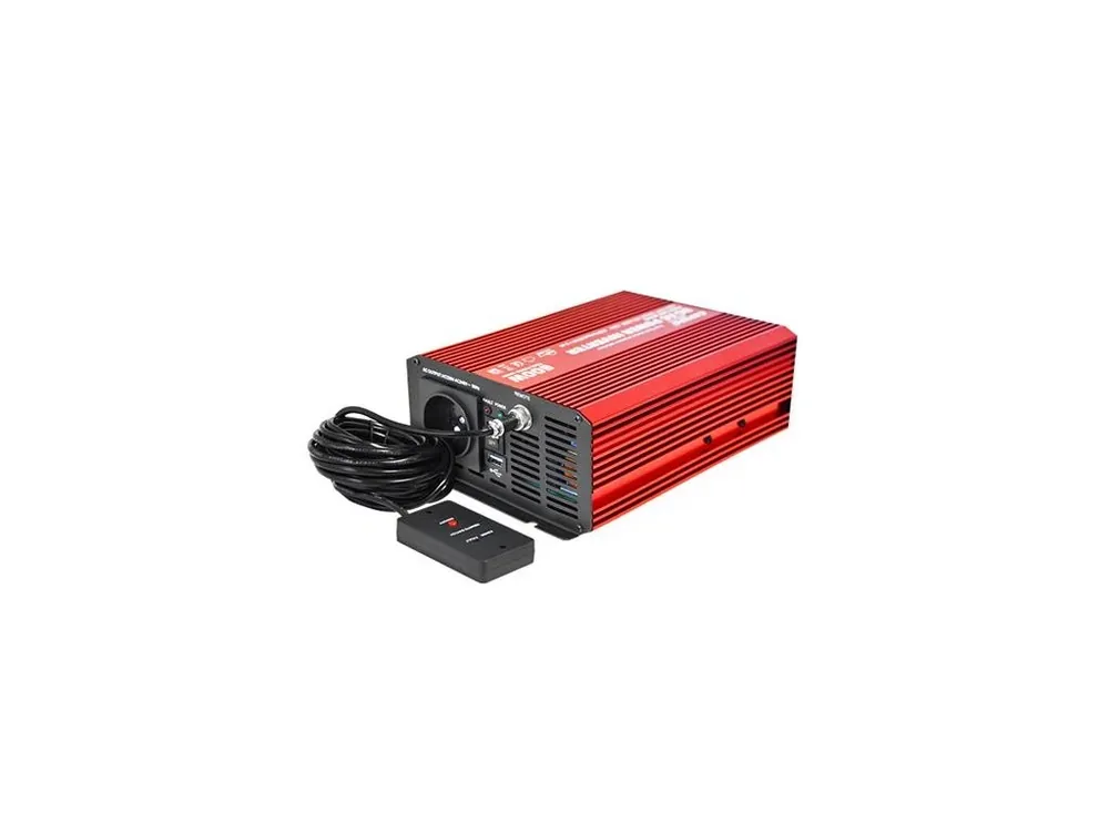 Měnič napětí CARSPA P600 12V/230V 600W čistá sinusovka D.O. Značkový