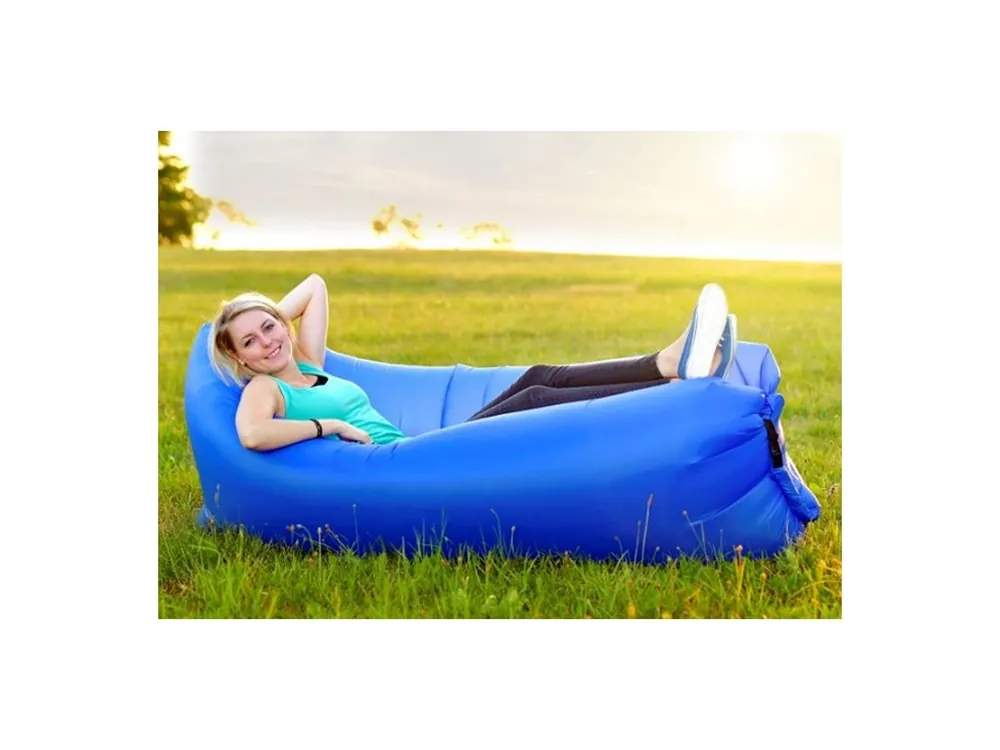 Značkový Vak nafukovací LAZY BAG 4L modrý