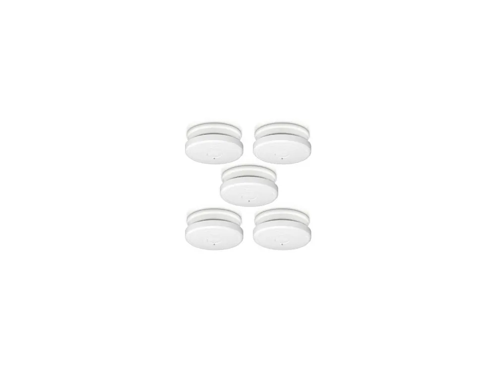 Detektor kouře s tlačítkem hush 5-pack White Alecto SA20 5X Nejprodávanější