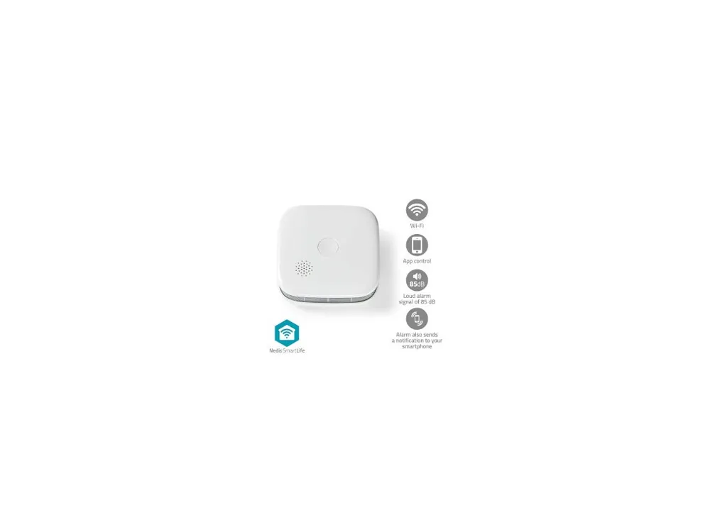 SmartLife Detektor Kouře Nedis WIFIDS21WT Sleva