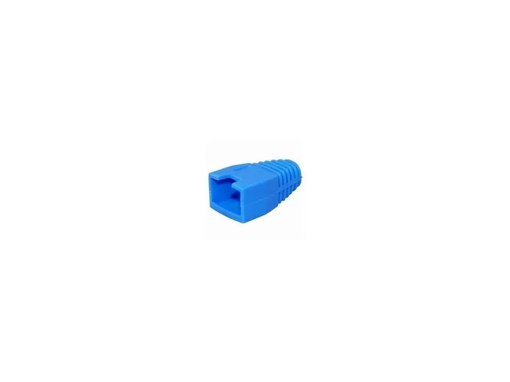 Ověřený Ochranná krytka konektoru RJ45 s výřezem , modrá