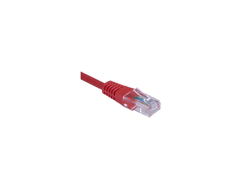 UTP patch kabel Cat5e 0,25m červený Speciální Cena
