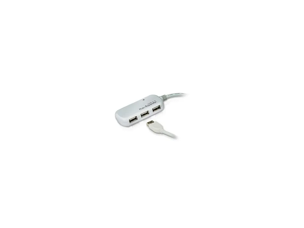 Aktivní Prodlužovací Kabel USB 2.0 USB A Zástrčka - 4x USB Hub 12 m Slonová Kost Aten UE2120H Nejprodávanější