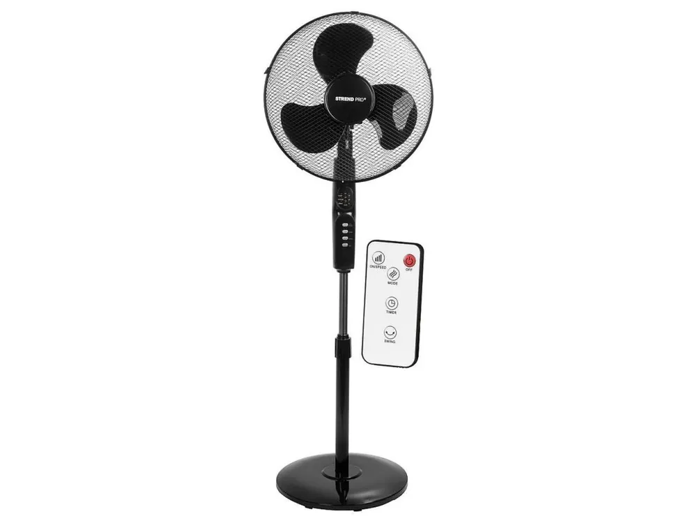 Elektrický ventilátor stojanový 40cm, 45W, s dálkovým ovládáním Omezená Nabídka