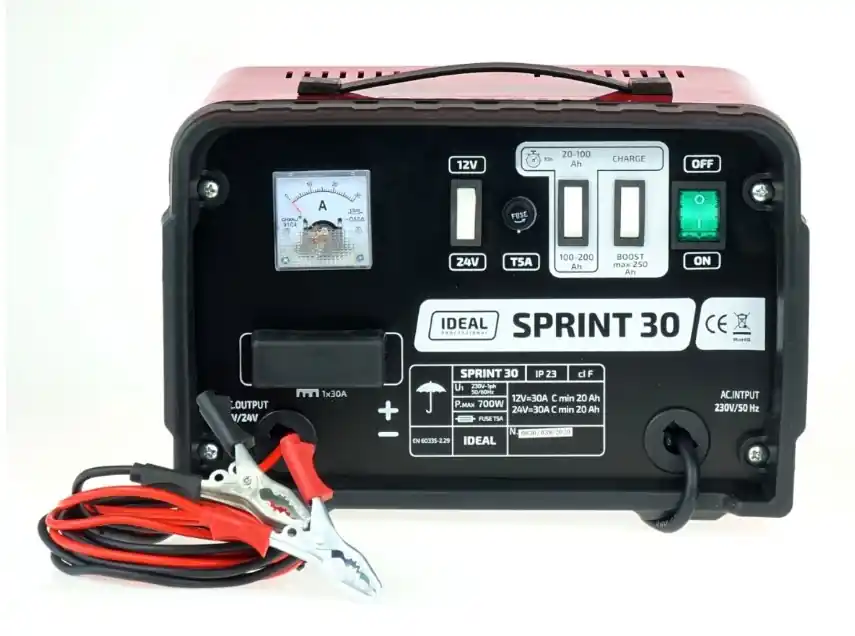 Nabíječka autobaterie IDEAL SPRINT 30 12V/24V 230V/50Hz 30A/ 92Ah-250Ah Sezónní Sleva