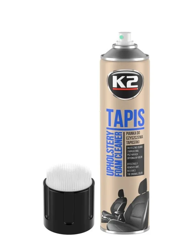 Časově Omezené Pěna aktivní +kartáček na čištění čalounění, koberců,obuvi a dalších látek K2 TAPIS, 600ml