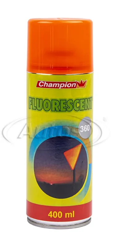 Speciální Cena Sprej barva fluorescenční oranžová CHAMPION FLUORESCENT do 360°C, 400 ml