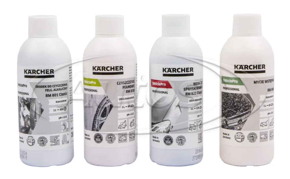 Výprodej Sada přípravků pro vysokotlaké čištění KÄRCHER RM801/RM806/RM821/RM838 - vzorky 200ml