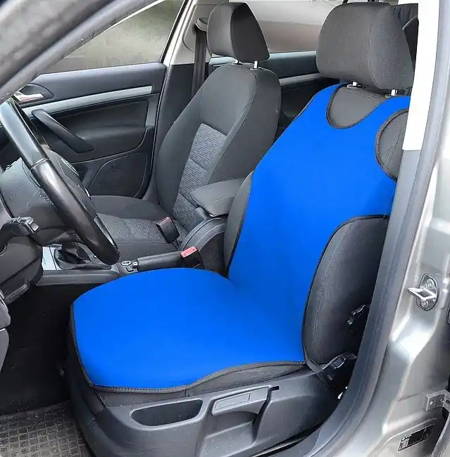Potah triko SOFT na přední sedadla 1 ks - modrý Top Prodej